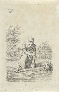 Waschende Frau aus Hennegau