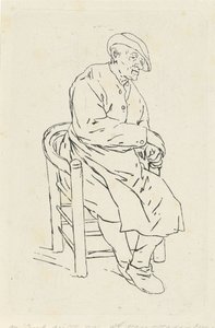 Sitzender Mann in einem Lehnstuhl von Anthonie Willem Hendrik Nolthenius de Man