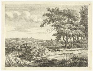 Karren auf einem Landweg bei den Dünen