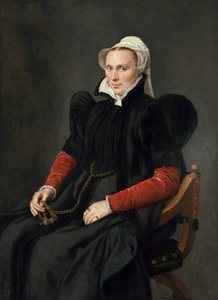 Porträt einer sitzenden Frau
