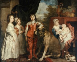 Die Kinder Karls I. von England von Anthony van Dyck