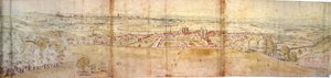 Greenwich Palace und London vom Greenwich Hill, ca. 1544