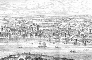 London von Temple Bar bis Charing Cross, 1543 1897 von Anthonis van den Wyngaerde