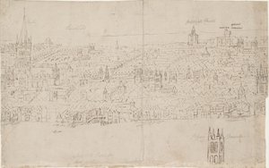 Panorama von London, gesehen von Southwark: St. Paul
