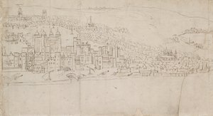 Panorama von London gesehen von Southwark: Der Turm