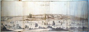 Panoramablick auf Brüssel von Anthonis van den Wyngaerde