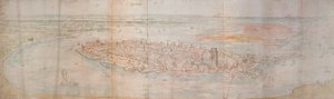Panoramablick auf Dordrecht von einem erhöhten Punkt im Westen, 1545 von Anthonis van den Wyngaerde