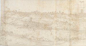 Panoramablick auf Segovia von Osten von Anthonis van den Wyngaerde