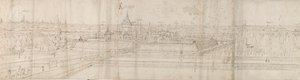 Ansicht des Palastes von Cantecroy bei Antwerpen und der umliegenden Landschaft, 1557-58
