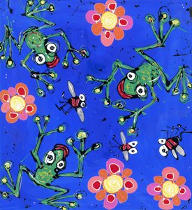 Frosch Tapete von Anthony Breslin