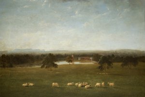 Tabley: Das alte Herrenhaus vom Park aus