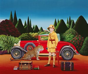 Roter Rolls Royce