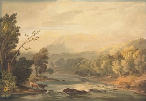 Eine Ansicht auf dem Brathay in der Nähe von Ambleside von Anthony Vandyke Copley Fielding