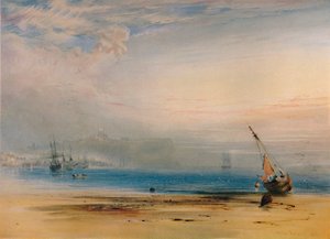 Scarborough von der Bucht aus gesehen von Anthony Vandyke Copley Fielding