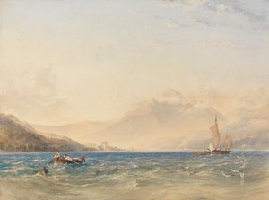 Das Ende von Loch Fyne, mit Dindarra Castle von Anthony Vandyke Copley Fielding