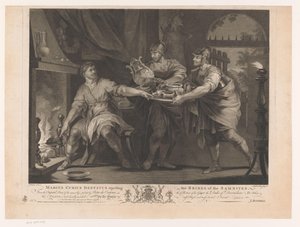 Manius Curius Dentatus lehnt die Geschenke der Samniten ab von Anthony Walker