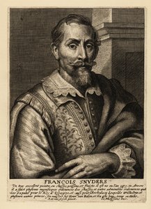 Porträt von Frans Snyders, flämischer Maler von Tieren, Jagdszenen, Marktszenen und Stillleben von Anthony van (after) Dyck