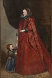 Eine genuesische Dame mit ihrem Kind, ca. 1623-1625