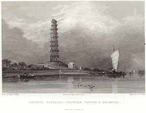 Chinesische Pagode zwischen Kanton und Whampoa von Anthony van Dyck
