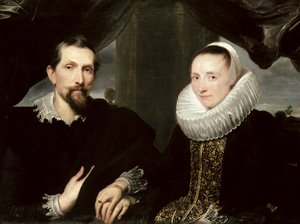Doppelporträt des Malers Frans Snyders und seiner Frau Margaretha de Vos von Anthony van Dyck