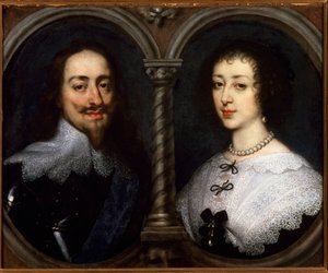 Doppelporträt von Karl I. Stuart von England und Henriette Marie von Frankreich von Anthony van Dyck