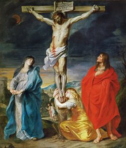 Le Calvaire: Christus am Kreuz mit der Jungfrau, dem Heiligen Johannes und Maria Magdalena