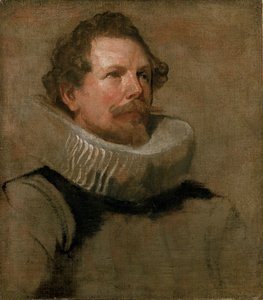 Kopf eines bärtigen Mannes mit Radkragen von Anthony van Dyck