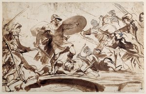 Horatius Cocles verteidigt die Tiberbrücke von Anthony van Dyck