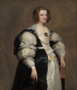 Dame mit einem Fächer