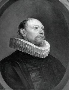 Mann mit Halskrause