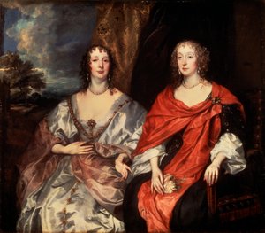 Porträt von Anne Dalkeith und Anne Kirke, 1630er Jahre von Anthony van Dyck