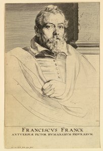 Porträt von Frans Francken, aus den Icones Principum Virorum von Anthony van Dyck