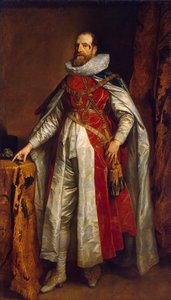 Porträt von Henry Danvers, 1. Earl of Danby 1573-1644, in Roben als Ritter des Hosenbandordens, Ende der 1630er Jahre