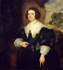 Porträt von Isabella van Assche, Ehefrau von Justus van Meerstraten von Anthony van Dyck