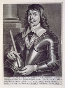 Porträt von James Hamilton (1606-49), 1. Herzog von Hamilton, graviert von Joannes Meyssens