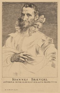 Porträt von Jan Bruegel der Ältere von Anthony van Dyck
