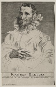 Porträt von Jan Brueghel von Anthony van Dyck
