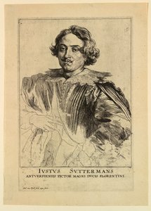 Porträt von Justus Sustermans, aus den Icones Principum Virorum von Anthony van Dyck