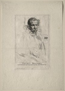 Porträt von Pieter Breughel von Anthony van Dyck