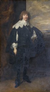 Porträt von William Cavendish, verändert mit blauer Schärpe