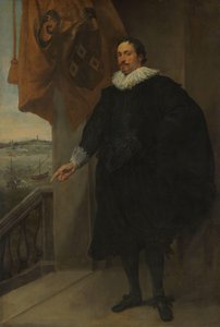 Porträt eines Edelmanns, möglicherweise Adriaan van der Borcht von Anthony van Dyck
