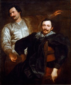 Porträt der Maler Lucas und Cornelis von Wael von Anthony van Dyck