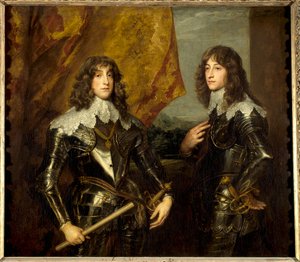 Porträts der Prinzen Palatins, Karl Ludwig I. (1617-1680) und Robert (1619-1682) von Anthony van Dyck