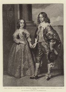 Prinz Wilhelm II. von Oranien und seine Verlobte, Prinzessin Marie Henrietta Stuart, Tochter von Karl I. von England von Anthony van Dyck