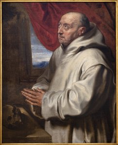 Heiliger Bruno (Bruno der Kartäuser, um 1030-1101). Gemälde von Antoine (Antoine oder Antoon oder Anton) Van Dyck (1599-1641), Öl auf Leinwand. von Anthony van Dyck