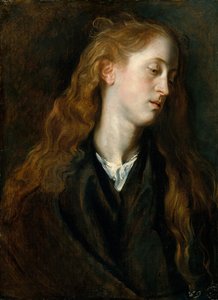 Studienkopf einer jungen Frau, ca. 1618-20 von Anthony van Dyck