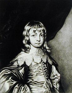 Porträt von George, Herzog von Buckingham (1592-1628) graviert von Robert Dunkarton (1744-c.1817) aus Illustrious Characters in British History (Mezzotint)