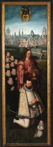 Porträt von Juan Pardo II und seinen Frauen Anna Ingenieulandt und Maria Anchemant von Anthuenis (1536 1613) Claeissins or Claeissens