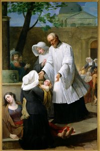 St. Vinzenz von Paul hilft den Pestkranken