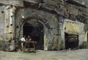 Rom, Dunkle Geschäfte von Antoine Auguste Ernest Herbert or Hebert